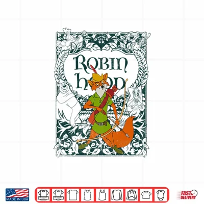 Design Disney Robin Hood Retro Vintage Distressed Shirt