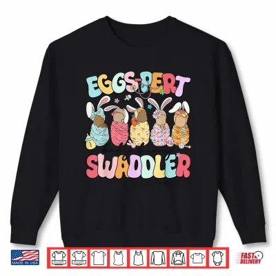 Sweatshirt Eggs Pert Baby Bunny Swaddler Mother Baby Nurse LD Nurse Shirt