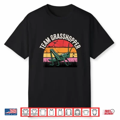 Funny Grasshopper Art For Men Women Kids Insect Grasshopper Shirt