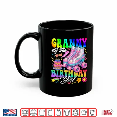 Mug Granny of The Birthday Girl Rolling Skate Bday Family Shirt