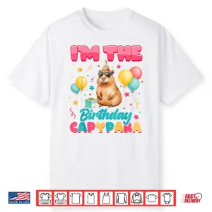 Im The Birthday Capybara Group Family Matching Party Shirt