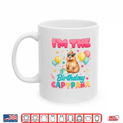 Mug Im The Birthday Capybara Group Family Matching Party Shirt