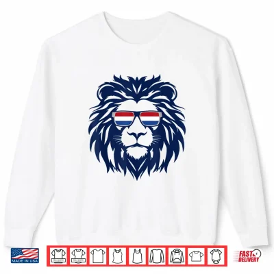 Sweatshirt Nederland Lion Netherlands Flag. Holland Dutch Orange Shirt