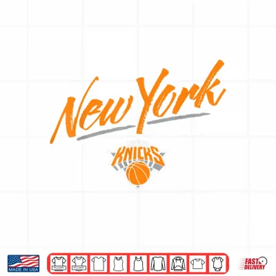 Design NBA New York Knicks Marker Script Shirt