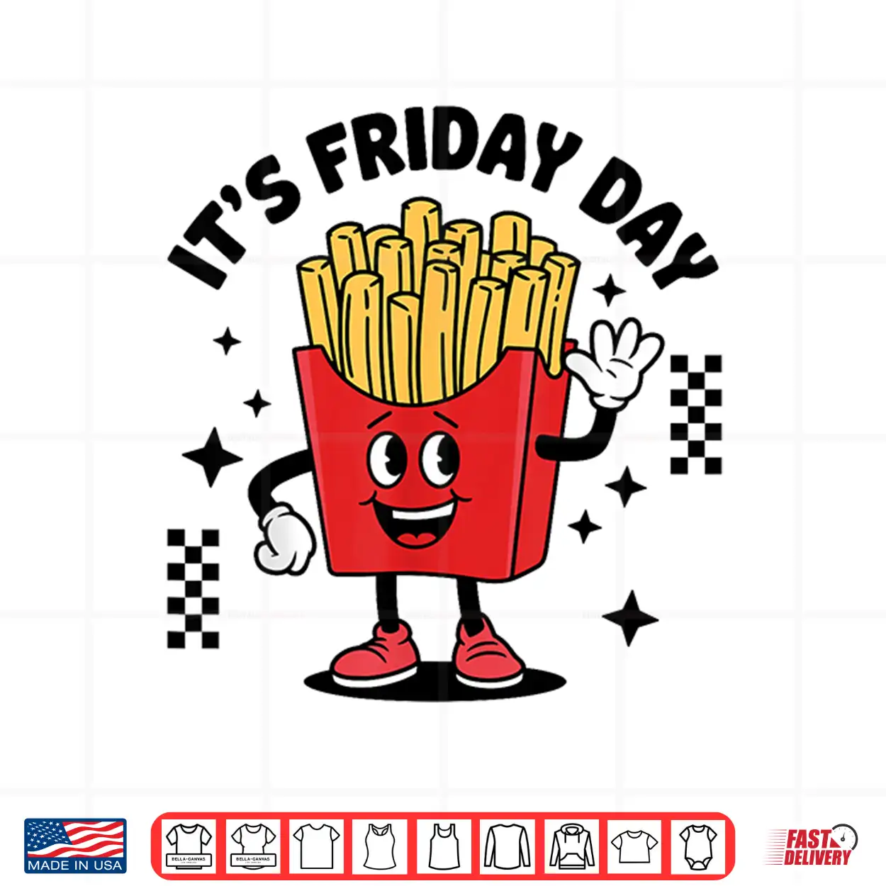 French Fries Lover Potato It’S Fry Day Shirt French Fries Lover Potato It’S Fry Day Shirt