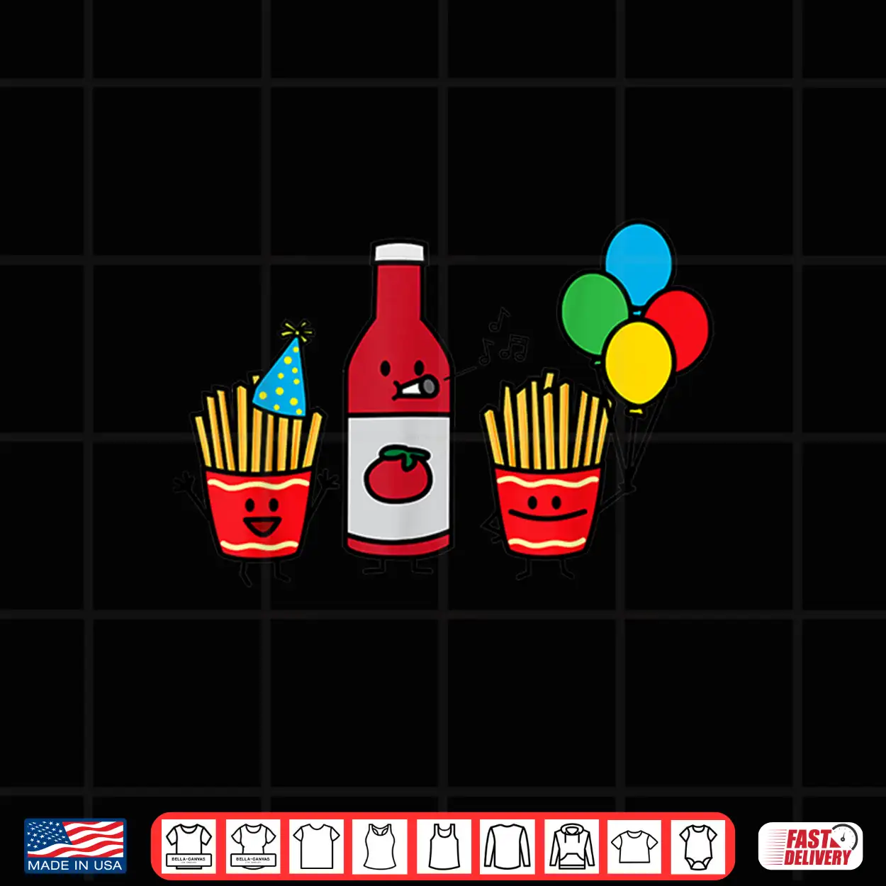French Fries Freedom Birthday Party Fry Day Ketchup Shirt French Fries Freedom Birthday Party Fry Day Ketchup Shirt