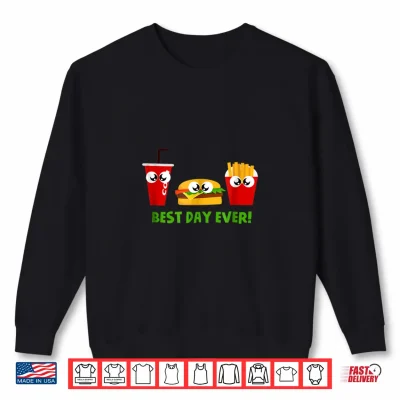 Sweatshirt Funny Hamburger Tshirt Fry Day French Fries