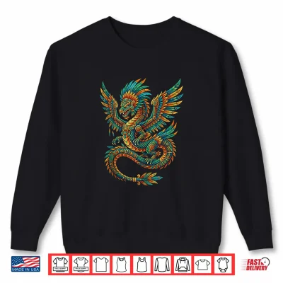 Aztec Mayan Feathered Serpent Dragon Mexican Mythology Shirt 2 Sweatshirt Aztec Mayan Feathered Serpent Dragon Mexican Mythology Shirt