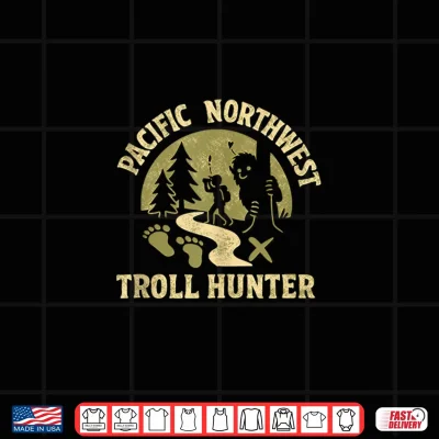 Design Pacific Northwest Troll Hunter Hiking Adventure Shirt