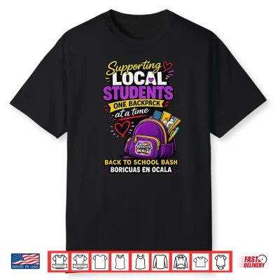 Supporting Local Students One Book Bag At A Time Shirt