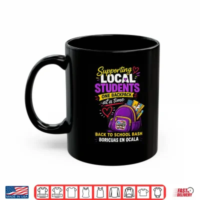 Mug Supporting Local Students One Book Bag At A Time Shirt