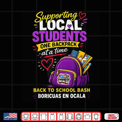 Design Supporting Local Students One Book Bag At A Time Shirt