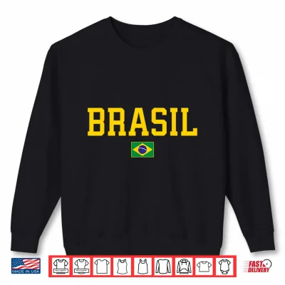 Sweatshirt Brasil Brazil Flag Shirt