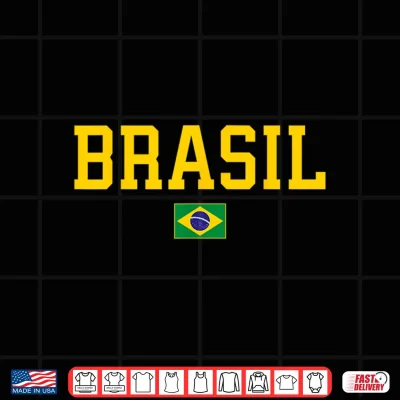 Design Brasil Brazil Flag Shirt
