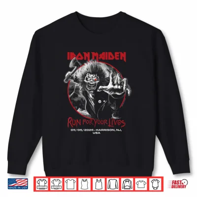 Sweatshirt Iron Maiden Run for Your Lives Tour 2026 Harrisson Shirt