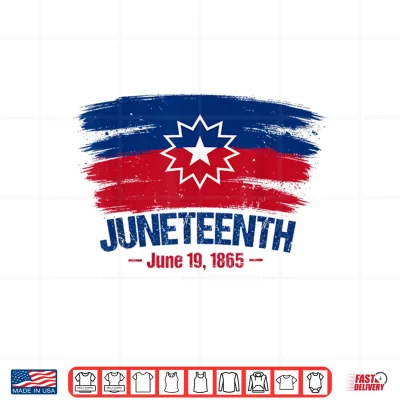 Design Juneteenth Flag Red White Blue Meaning Black History Freedom Shirt
