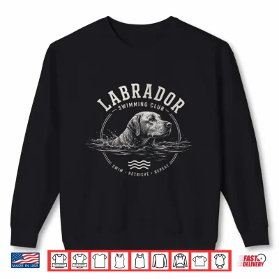 Sweatshirt Labrador Swimming Shirt