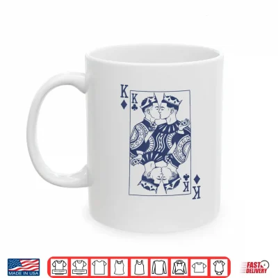 Mug King of Hearts Gay Couple Playing Cards LGBTQ Pride Month Shirt