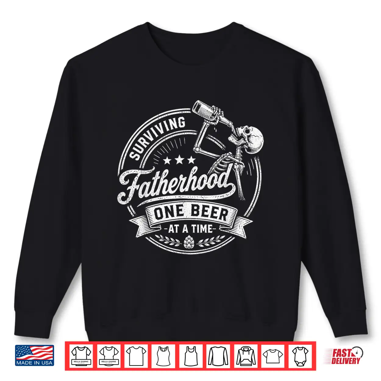 Surviving Fatherhood One Beer At A Time Fathers Day Shirt Surviving Fatherhood One Beer At A Time Fathers Day Shirt