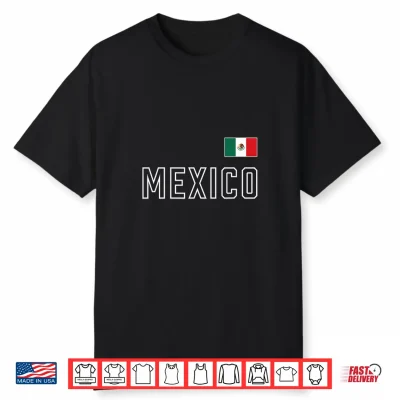 Vintage Mexico Flag Mexican Retro Mens Womens Kids Souvenir Shirt