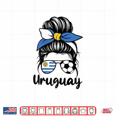 Design Uruguay Flag Women Mujeres Proud Uruguayan Fans Supporters Shirt