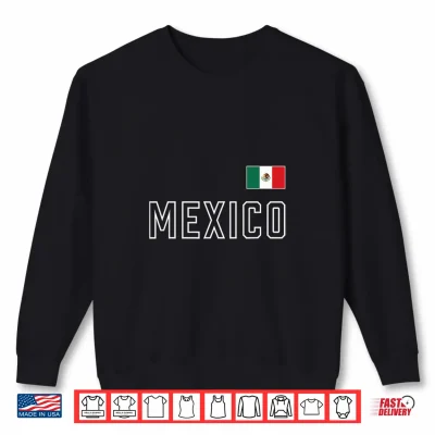 Sweatshirt Vintage Mexico Flag Mexican Retro Mens Womens Kids Souvenir Shirt