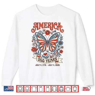 250Th Anniversary Usa Women Hippie Boho 4Th July 250 Women Shirt 2 Sweatshirt 250th Anniversary USA Women Hippie Boho 4th July 250 Women Shirt