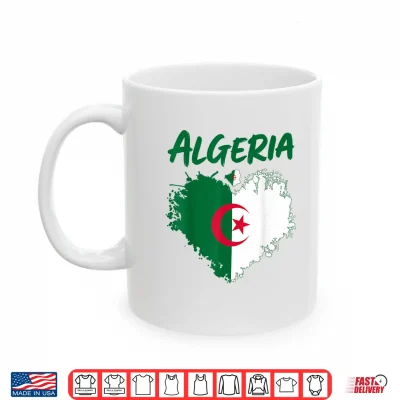 Algerian Flag Heritage Outfit Idea For Kids Algeria Themed Shirt 3 Mug Algerian Flag Heritage Outfit Idea for Kids Algeria Themed Shirt