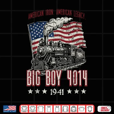 Big Boy 4014 American Steam Train Vintage Men Women Kids Shirt 4 Design Big Boy 4014 American Steam Train Vintage Men Women Kids Shirt