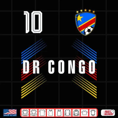 Design DR Congo Flag Congolese Pride Lovers Shirt