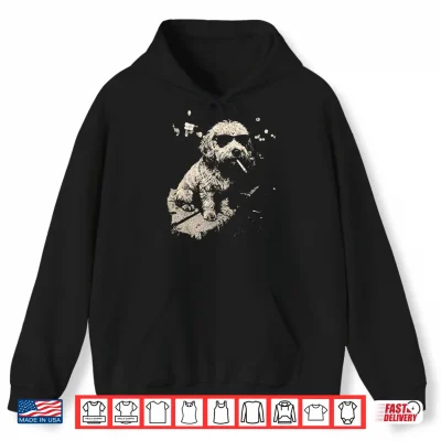 Hoodie Funny Dog Smoking Goldendoodle Cigarette Cool Dog Design Shirt