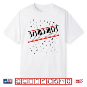 Retro Beat It Piano Rhythm Music Keyboard Player Shirt