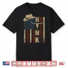 Vintage Hank Cowboy Usa Flag Gift For Men Women Kid Shirt