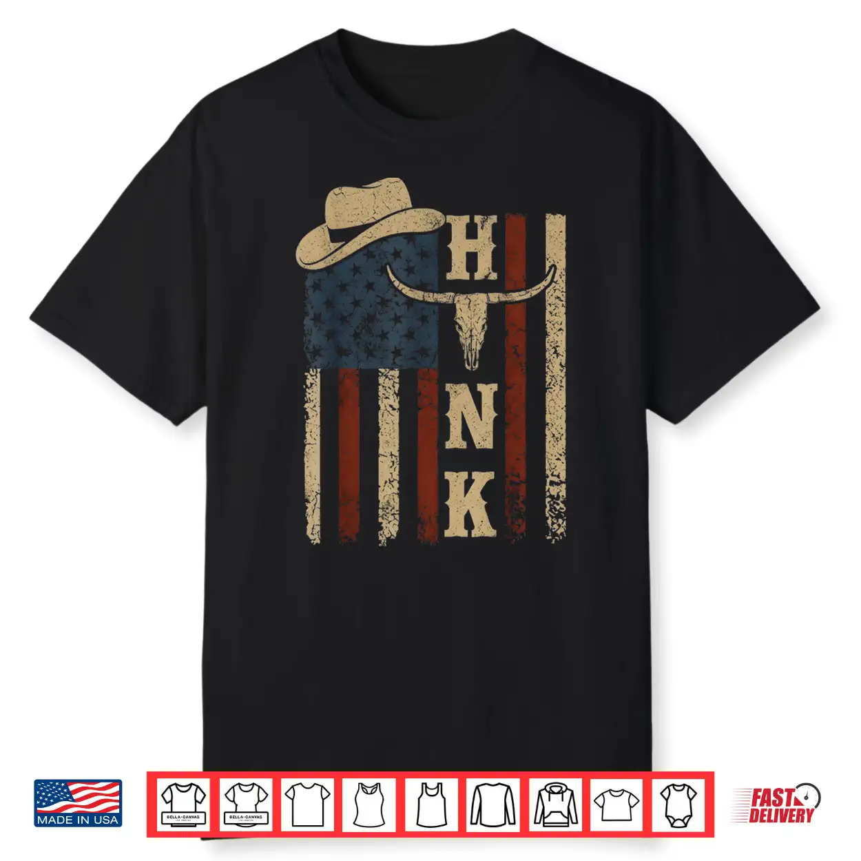 Vintage Hank Cowboy Usa Flag Gift For Men Women Kid Shirt Vintage Hank Cowboy Usa Flag Gift For Men Women Kid Shirt