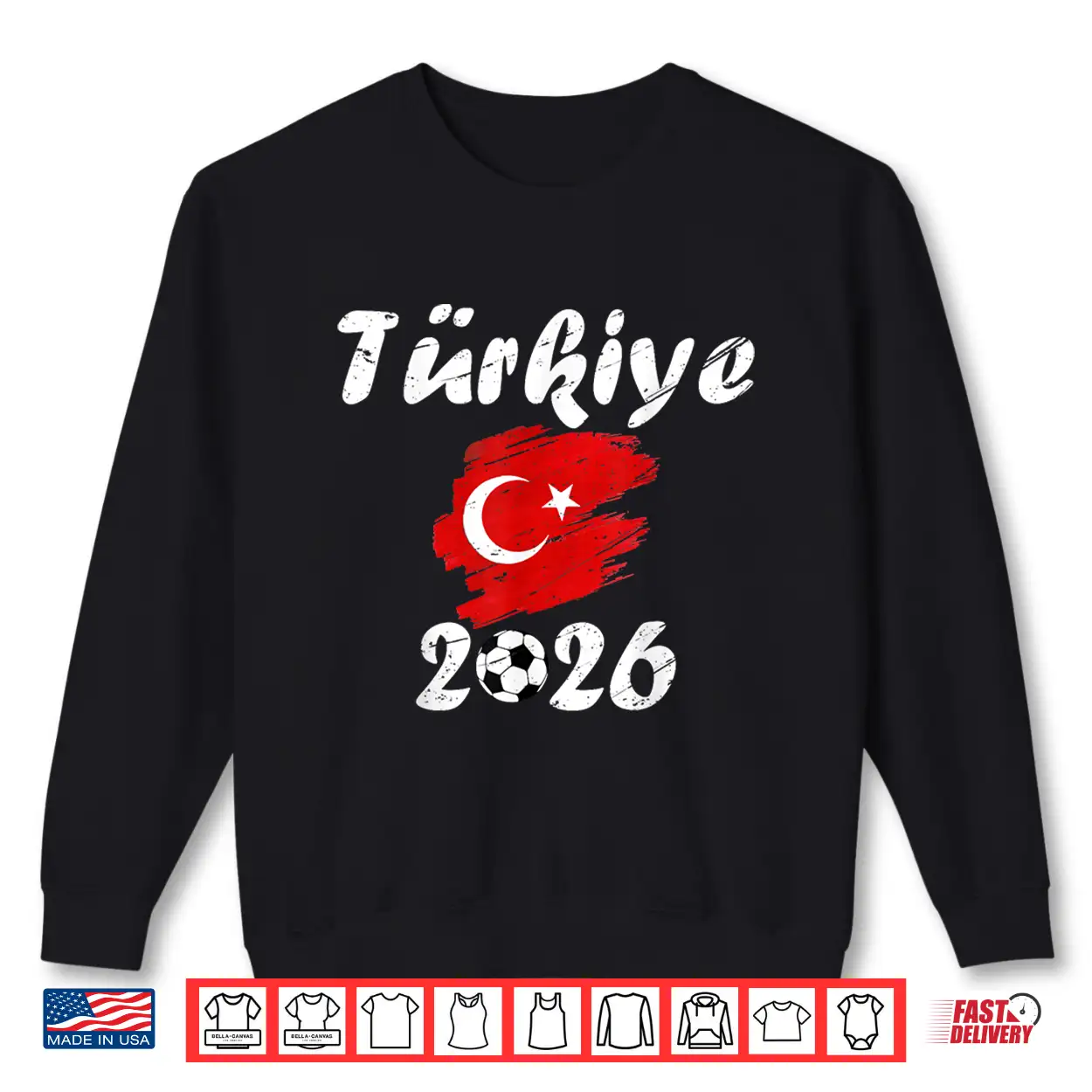 Turkey Football Supporter 2026 Soccer Fan Turkish Flag 2026 Shirt Turkey Football Supporter 2026 Soccer Fan Turkish Flag 2026 Shirt