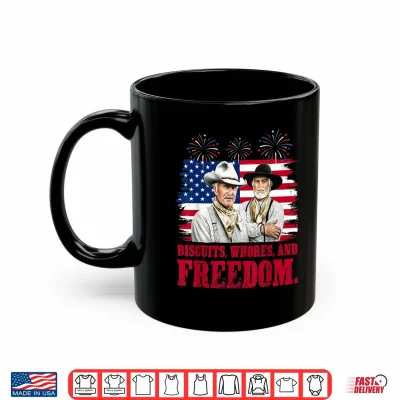 Mug Western Cowboy Biscuits Freedom Fourth of July Shirt