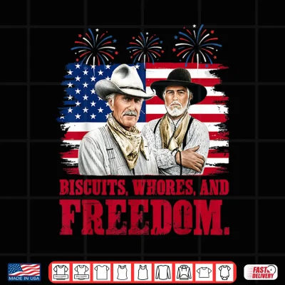 Design Western Cowboy Biscuits Freedom Fourth of July Shirt