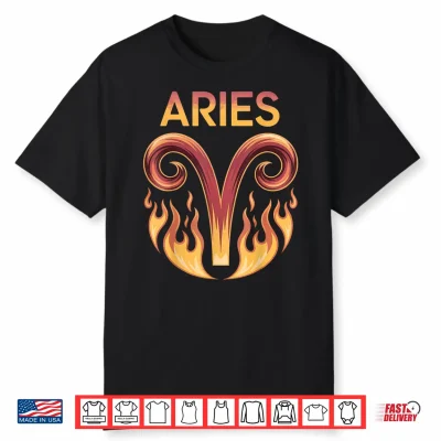 Aries Astrological Zodiac Constellation Ram Symbol Shirt