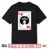 Aries Astrology Black Queen Hearts Blackjack Cards Poker Shirt