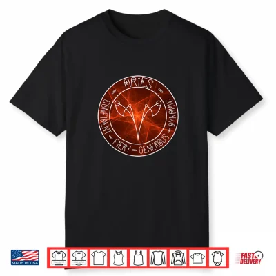 Aries Hoodie With Zodiac Astrology Symbol Shirt