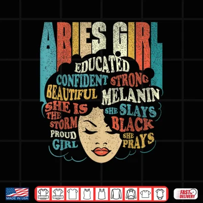 Design Aries Girl Astrology Zodiac Sign Horoscope Astrologer Shirt