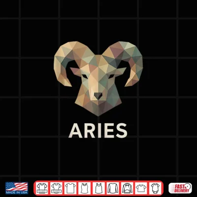 Design Aries Low Poly Ram Zodiac Art Shirt