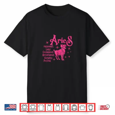 Aries Zodiac Sign Aries Zodiac Birthday Shirt