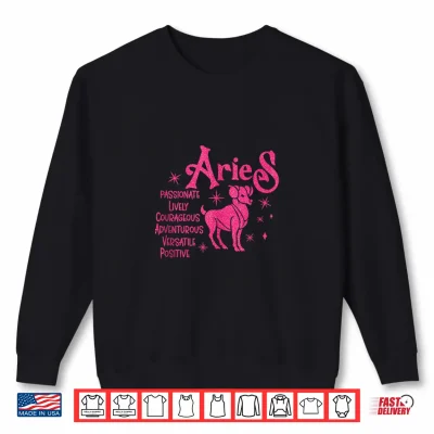 Sweatshirt Aries Zodiac Sign Aries Zodiac Birthday Shirt