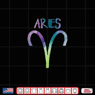 Design Aries Zodiac Symbol Astrology Ram Fire Sign Shirt