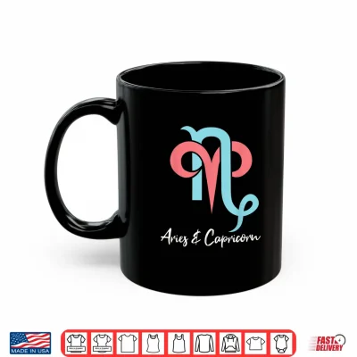 Mug Aries and Capricorn Couple Zodiac Relationship Horoscope Shirt