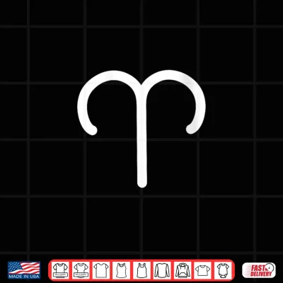 Design Womens Aries Zodiac Sign Astrology Horoscope Logo Shirt