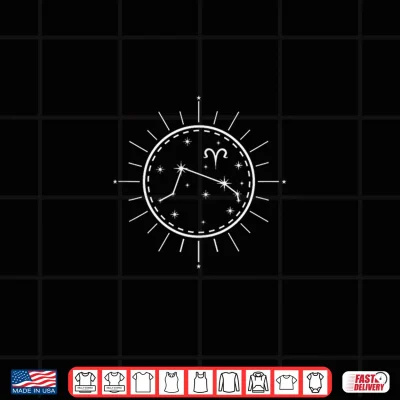 Design Zodiac Sign Aries Constellation Shirt