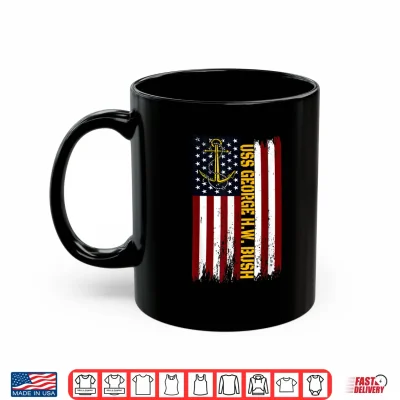 Aircraft Carrier Uss George H.W. Bush Veteran Father Grandpa Shirt 3 Mug Aircraft Carrier USS George H.W. Bush Veteran Father Grandpa Shirt 1