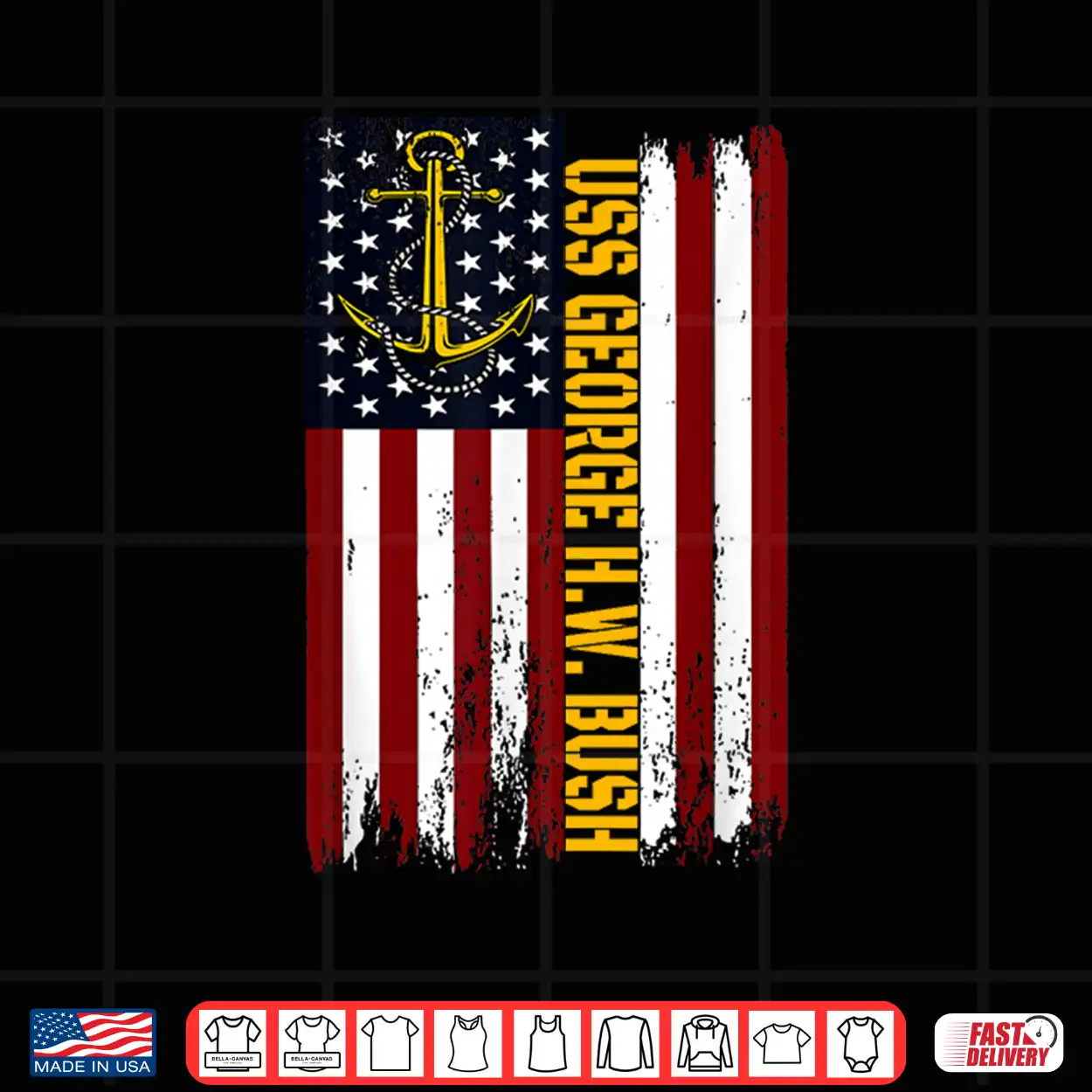 Aircraft Carrier Uss George H.W. Bush Veteran Father Grandpa Shirt Aircraft Carrier Uss George H.W. Bush Veteran Father Grandpa Shirt